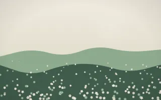 First Light Wildflower Meadow X — light beige and green wildflower background, variation X