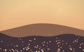 Golden Hour Wildflower Meadow II — colourful orange and pink wildflower background, variation II