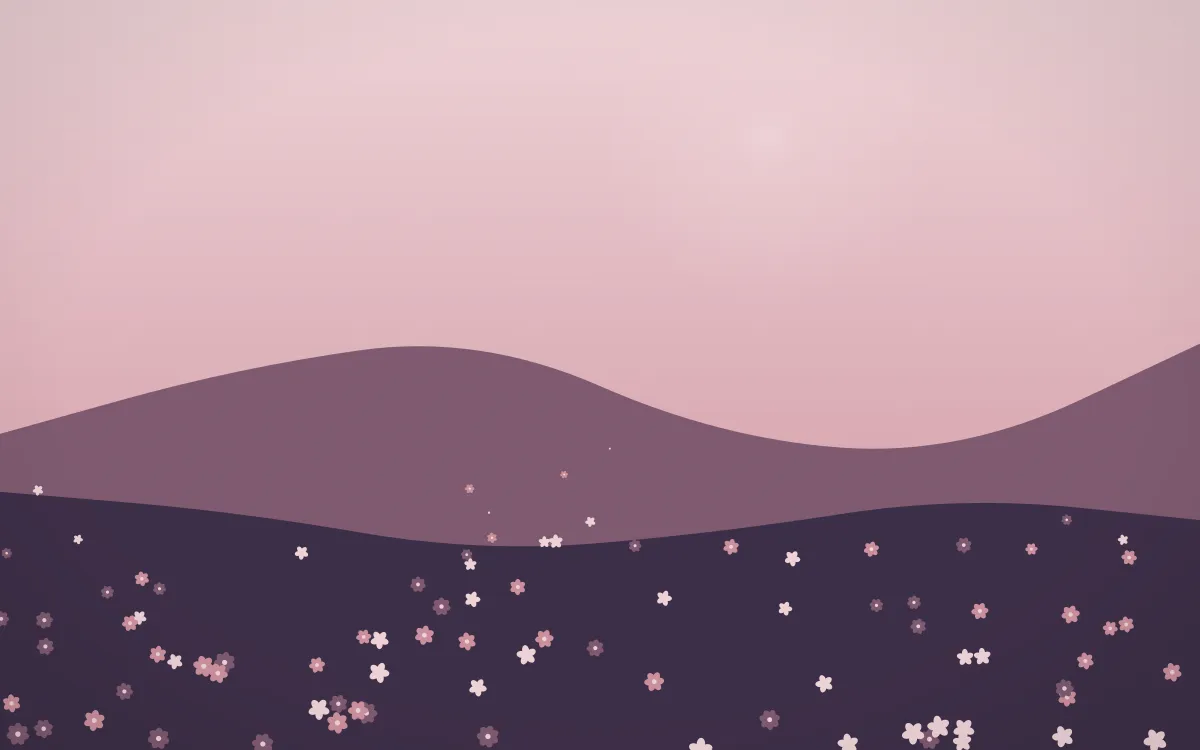 Rose Dusk Wildflower Meadow — colourful red, pink and purple wildflower background