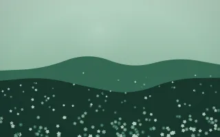 Wildflower Meadow Signature — dark green wildflower background