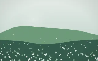 Spring Rain Wildflower Meadow VII — light white and green wildflower background, variation VII