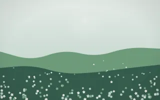 Spring Rain Wildflower Meadow VIII — light white and green wildflower background, variation VIII