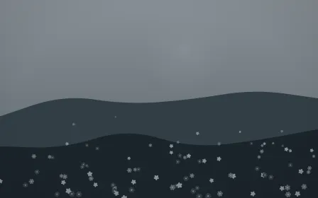 Storm Light Wildflower Meadow — dark grey and blue wildflower background