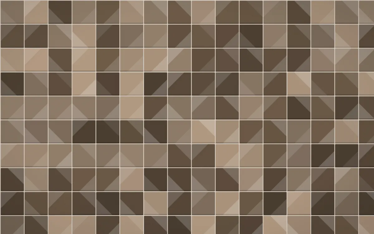Brooklyn Loft Petite Zellige — dark orange, brown and beige zellige background