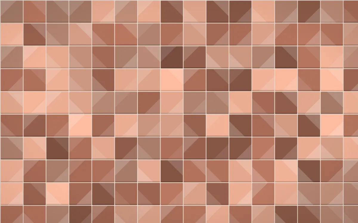 Budapest Rose Petite Zellige — colourful orange and beige zellige background