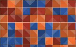 Cusco Weave Zellige — colourful orange, red and beige zellige background