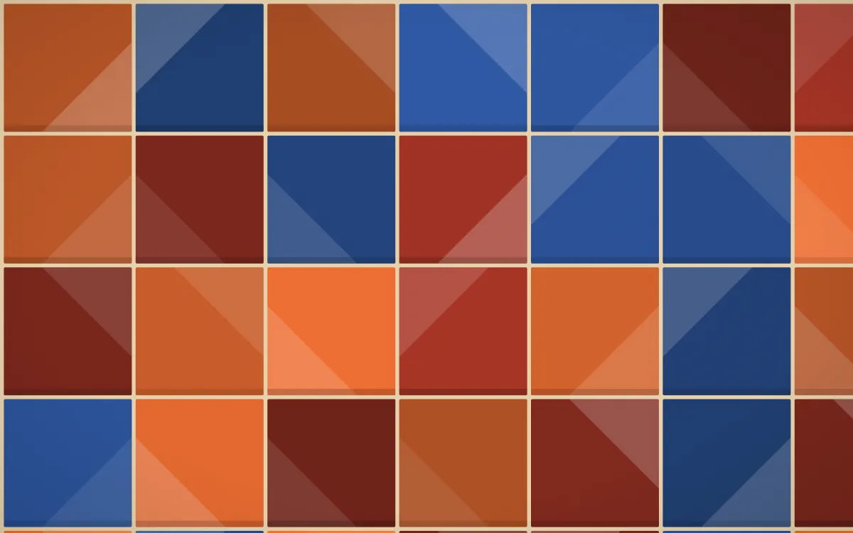 Cusco Weave Grand Zellige — colourful orange, red and beige zellige background