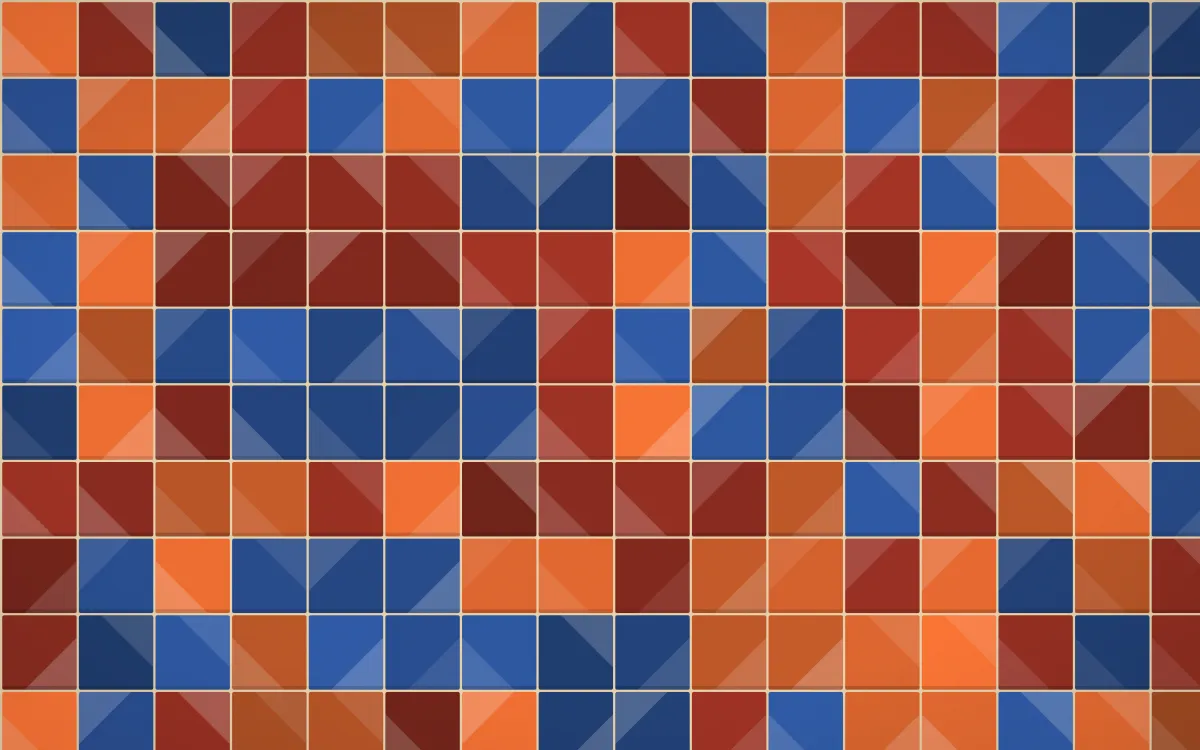Cusco Weave Petite Zellige — colourful orange, red and beige zellige background