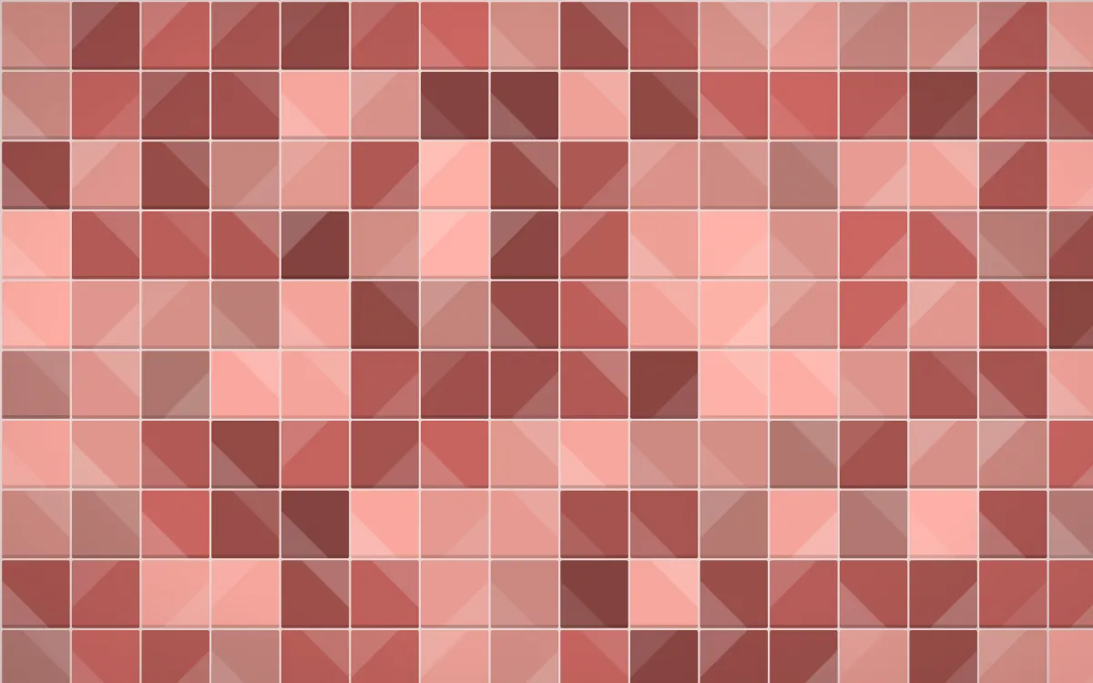 Damascus Rose Petite Zellige — colourful red zellige background