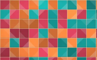 Island Punch Zellige — colourful orange, red and beige zellige background