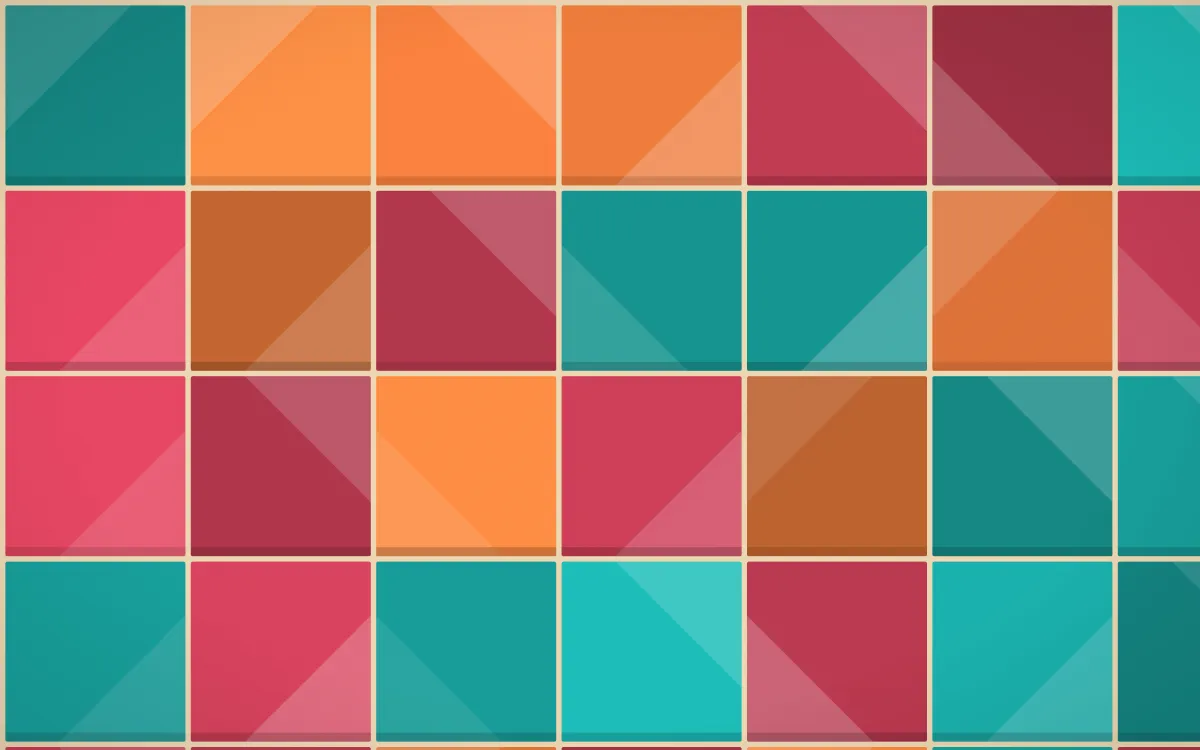 Island Punch Grand Zellige — colourful orange, red and beige zellige background