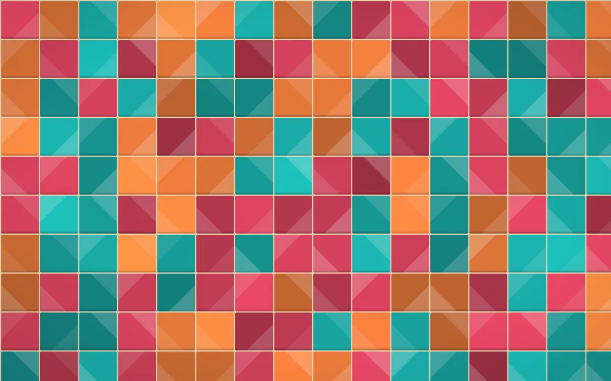 Island Punch Petite Zellige — colourful orange, red and beige zellige background