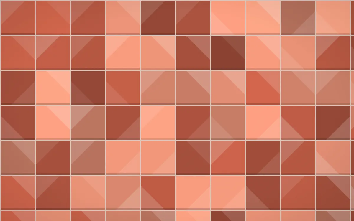 Jaipur Rose Zellige — colourful orange, red and beige zellige background