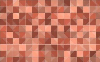Jaipur Rose Petite Zellige — colourful orange, red and beige zellige background
