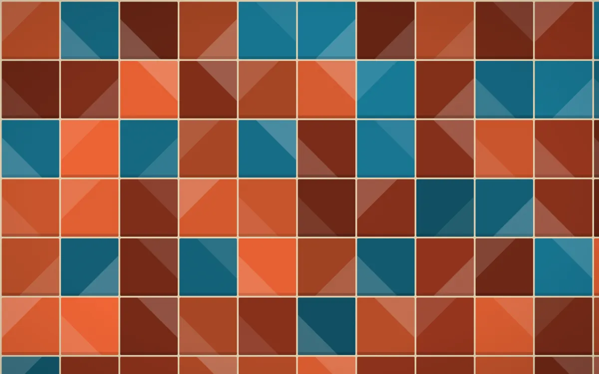 Lagos Wax Zellige — colourful orange, brown and beige zellige background