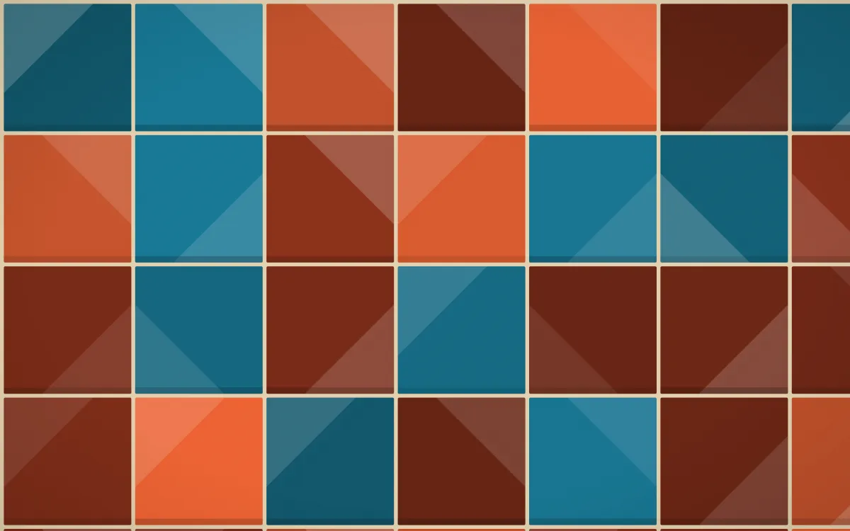 Lagos Wax Grand Zellige — colourful orange, brown and beige zellige background