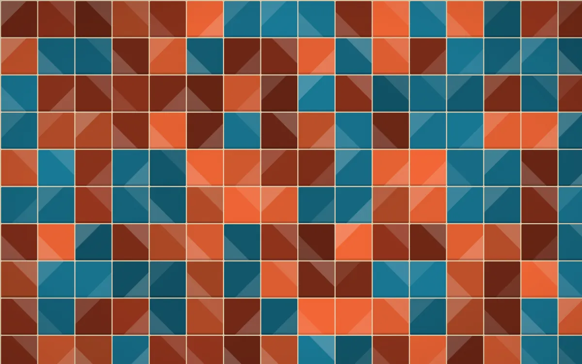 Lagos Wax Petite Zellige — colourful orange, brown and beige zellige background