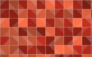 Lantern Festival Zellige — dark orange, red and beige zellige background