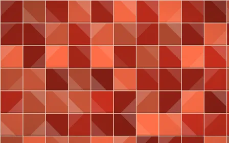 Lantern Festival Zellige — dark orange, red and beige zellige background