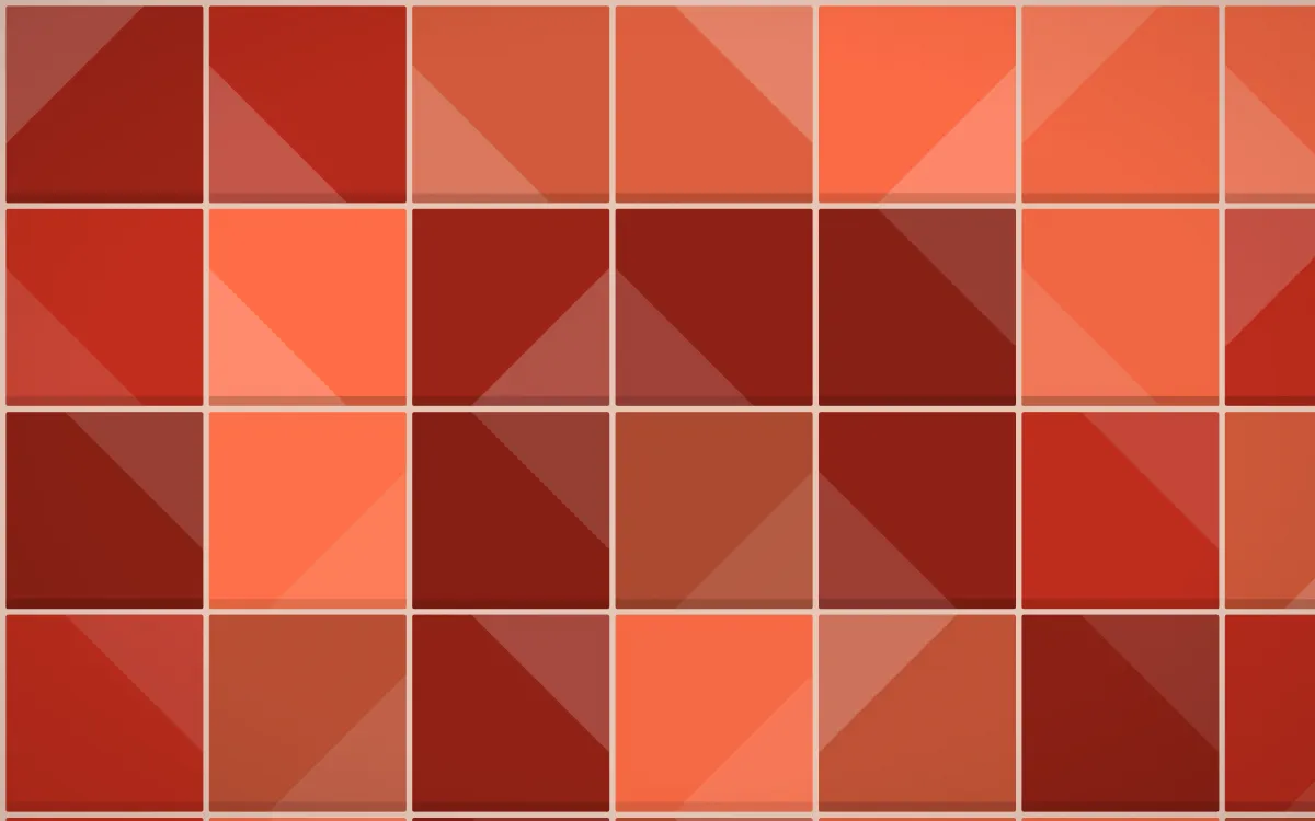 Lantern Festival Grand Zellige — dark orange, red and beige zellige background