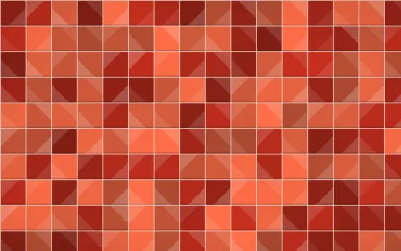 Lantern Festival Petite Zellige — dark orange, red and beige zellige background