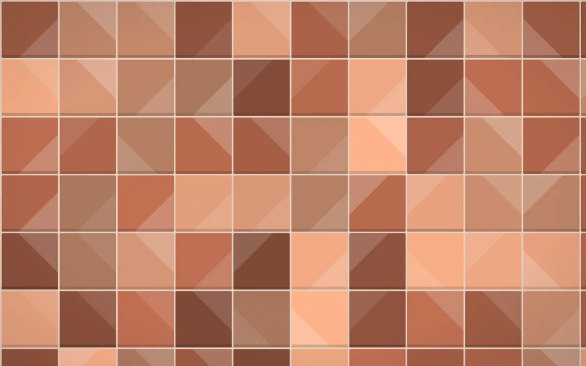 Marrakech Rose Zellige — colourful orange and beige zellige background