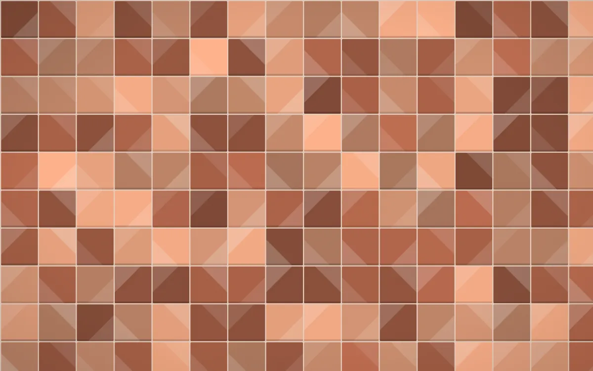 Marrakech Rose Petite Zellige — colourful orange and beige zellige background