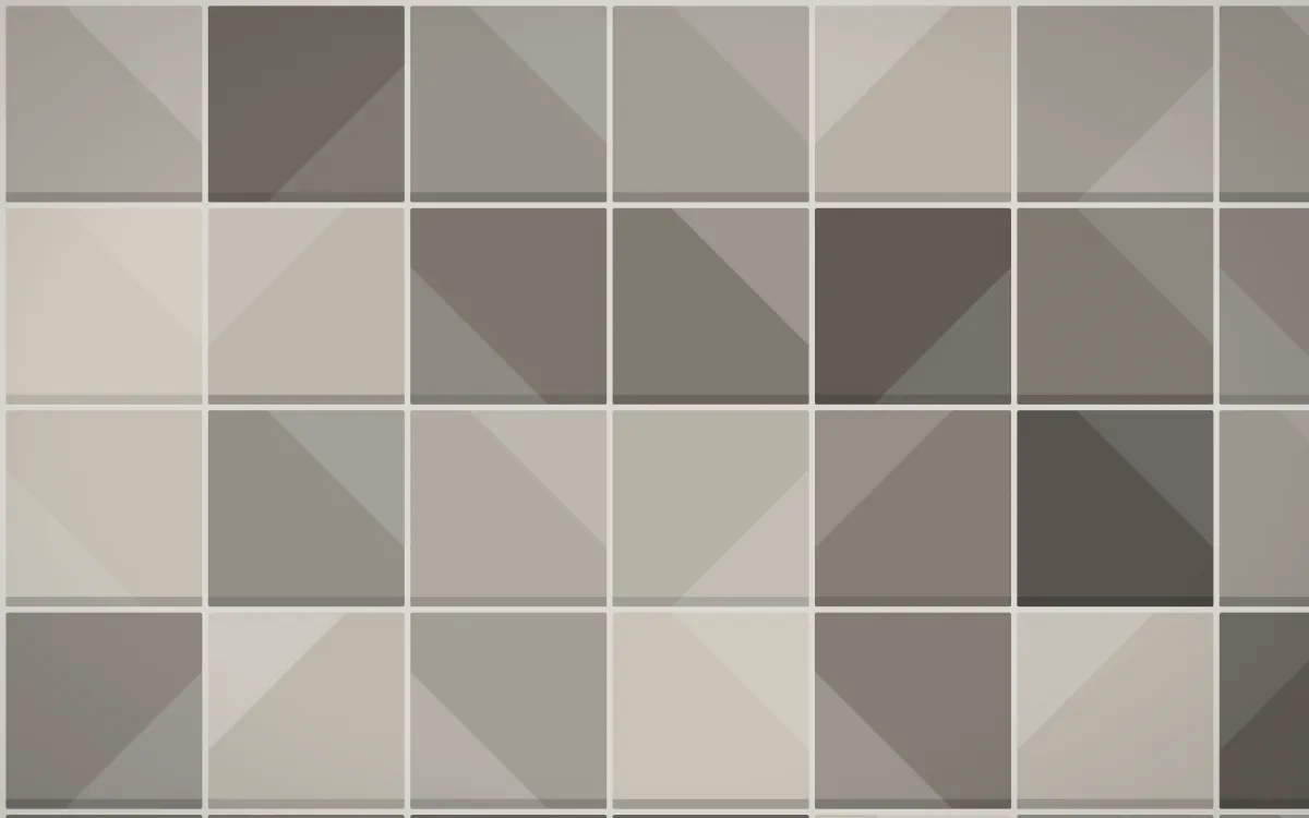 Milano Stone Grand Zellige — colourful orange and grey zellige background