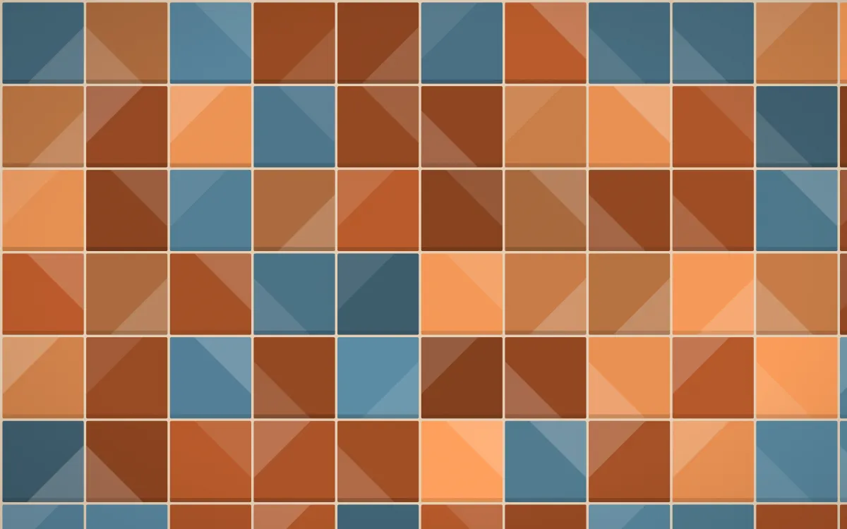 Outback Clay Zellige — colourful orange, brown and beige zellige background