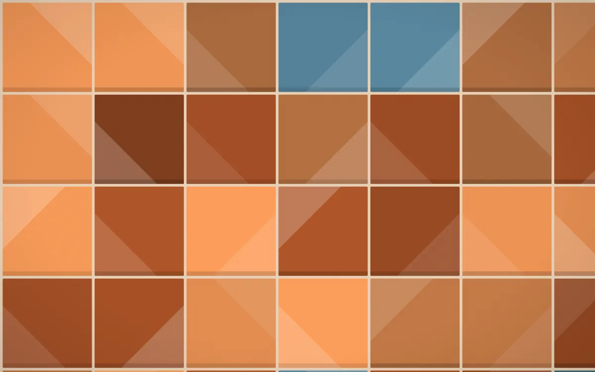 Outback Clay Grand Zellige — colourful orange, brown and beige zellige background