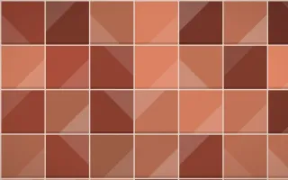 Venetian Rosso Grand Zellige — dark orange, brown and beige zellige background