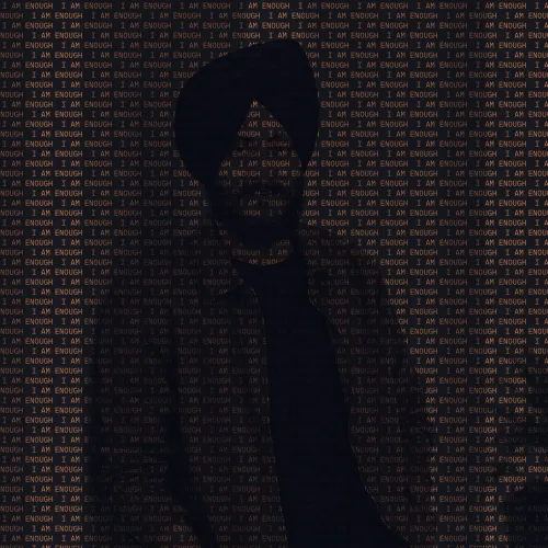 Affirmation Field · Copper Night · Dense Microtype photo effect preview