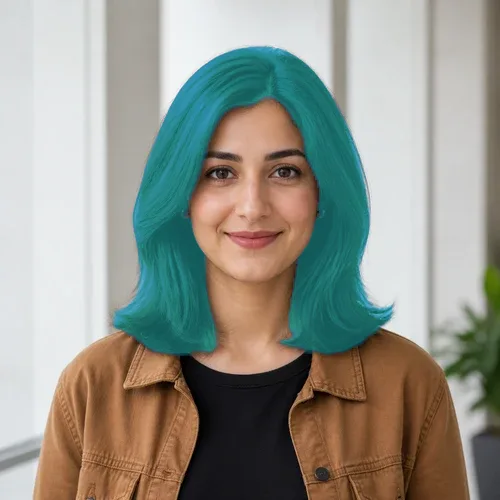 AI Hair Segmentation applied to the same source image