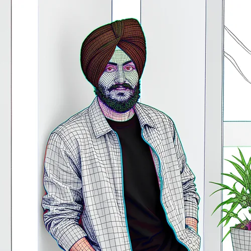 Anaglyph 3D · Pet · Wireframe Material photo effect preview
