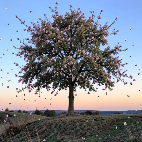 Stagione dei fiori applied to the same source image