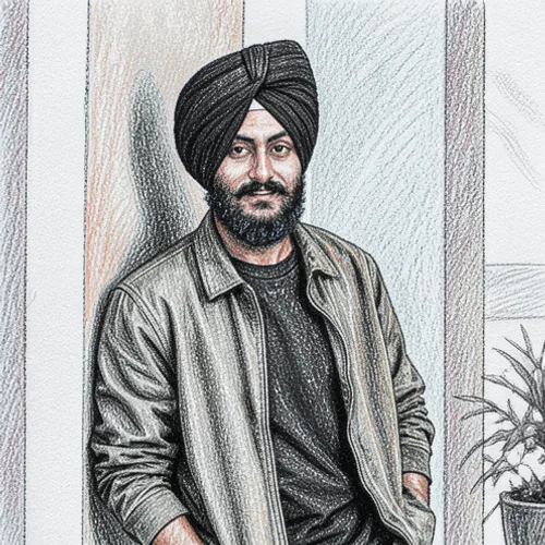 Chalk Drawing applied to the same source image