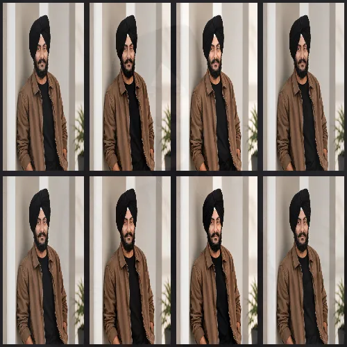 Contact Sheet Layout applied to the same source image