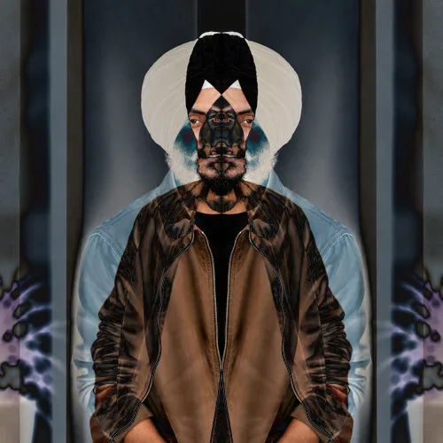 Difference Blend applied to the same source image