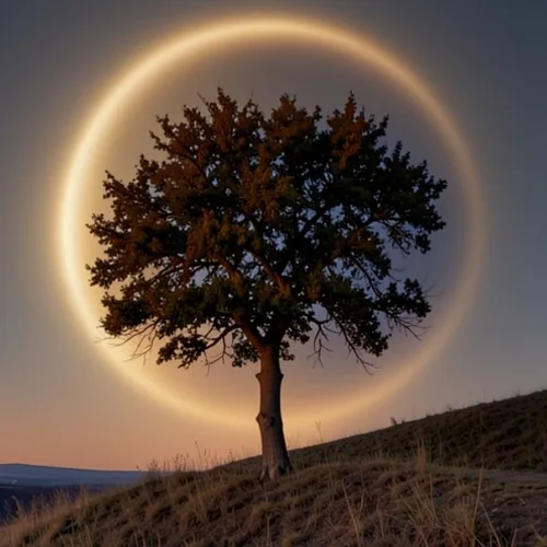 Corona di eclissi applied to the same source image