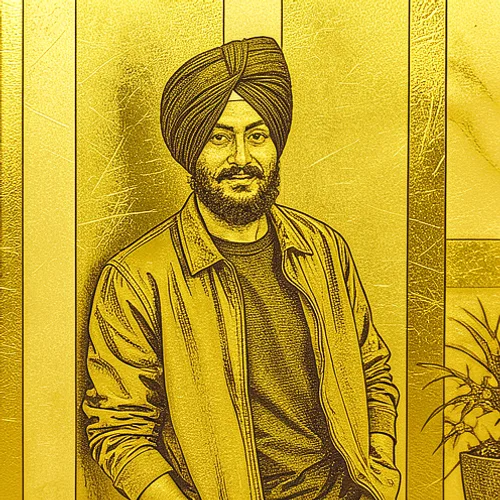 Gold Leaf applied to the same source image