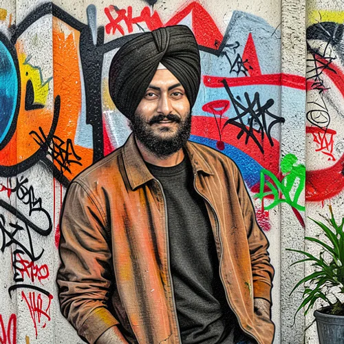 Graffiti applied to the same source image