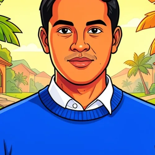 Indian Cartoon IA applied to the same source image
