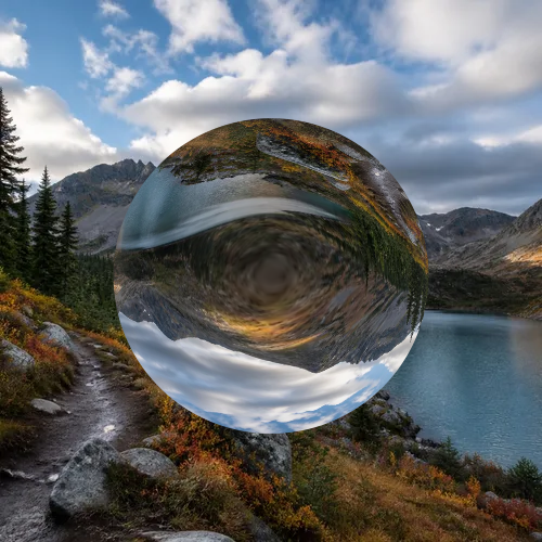 Il mondo del Lensball applied to the same source image