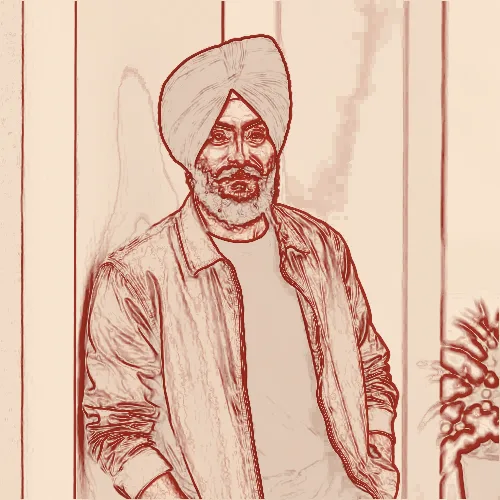 Marker Outline applied to the same source image