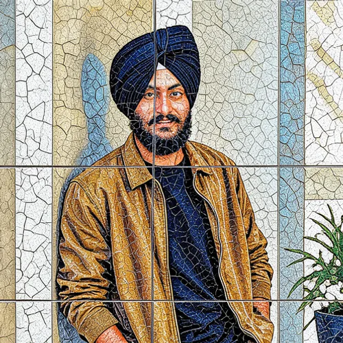 Mosaic Tile applied to the same source image