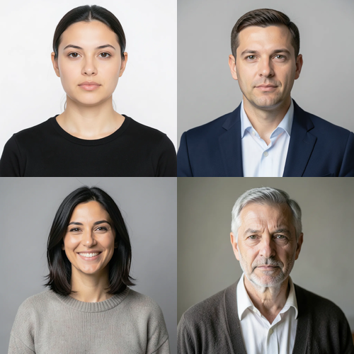Multi-Face Retouch applied to the same source image