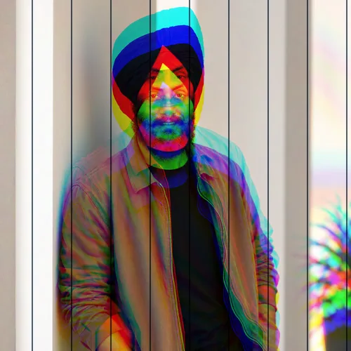 RGB Split · Vertical · Broken Signal applied to the same source image