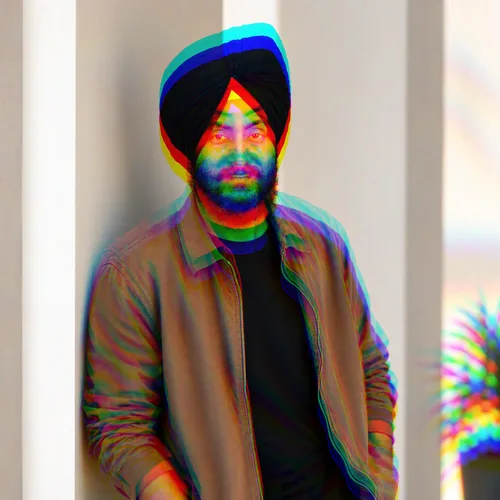 RGB Split · Vertical · Clean Signal applied to the same source image