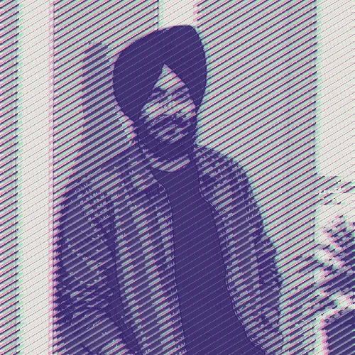 Screenprint · Indigo Ink · Misregistered applied to the same source image