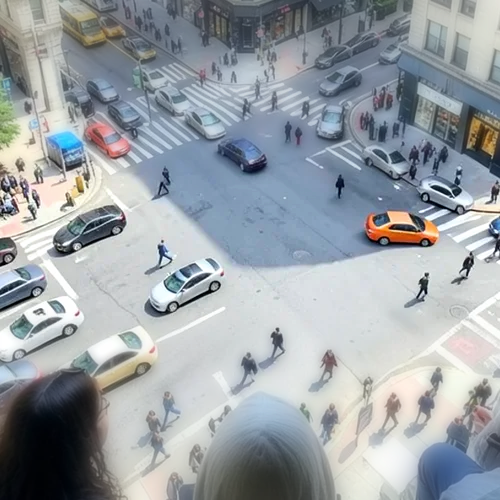Diorama tilt-shift applied to the same source image